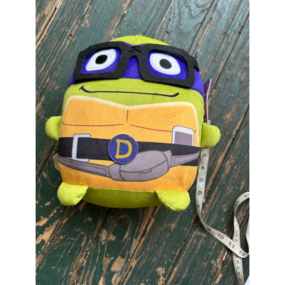 TMNT Mutant Mayhem Donatello Plush 10 Inch Stuffed Toy Purple Mask Glasses 2023
